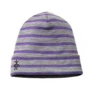 Smartwool Cuffed Beanie in Lavender Stripe